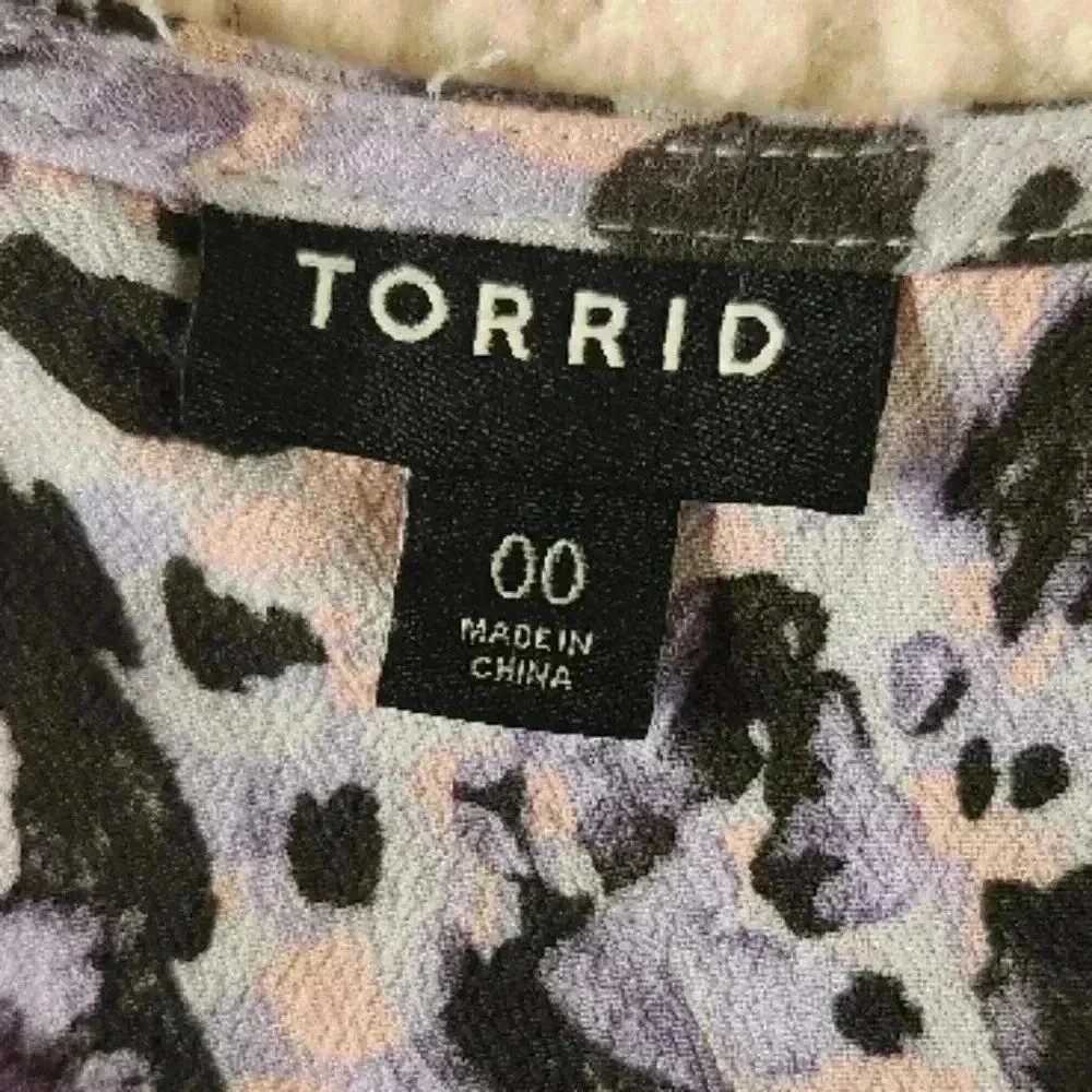 Torrid Purple Sleeveless Top, 00x - Picture 9 of 10